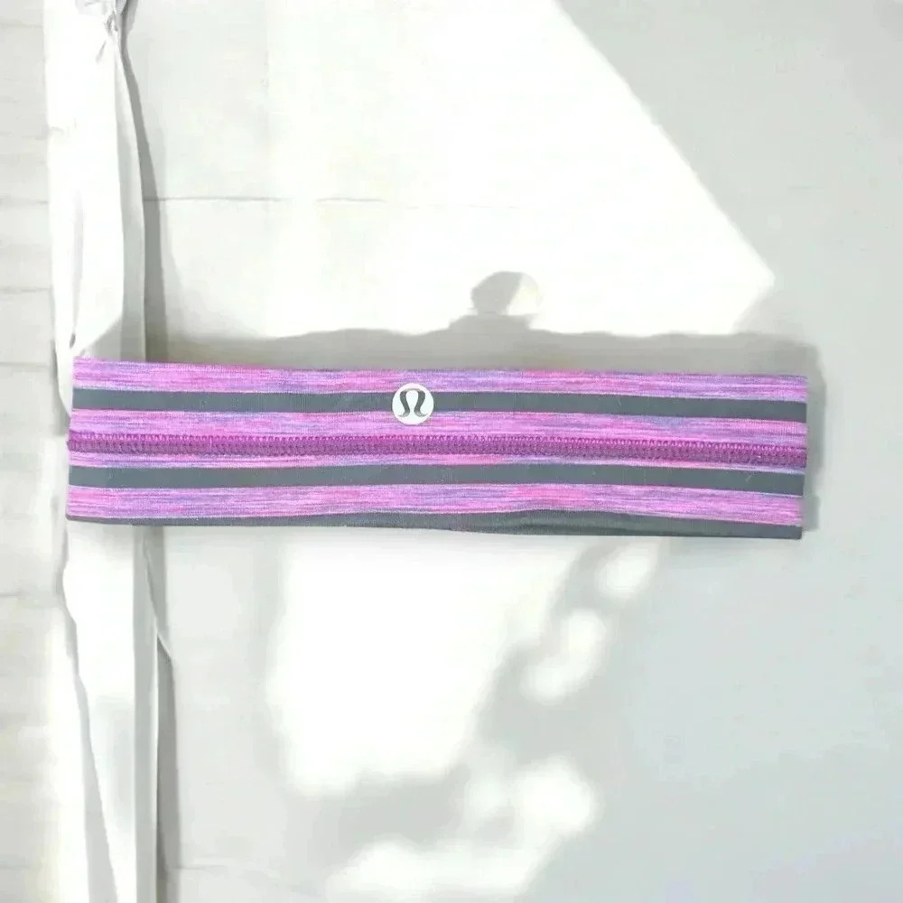 Lululemon y2k style striped  headband